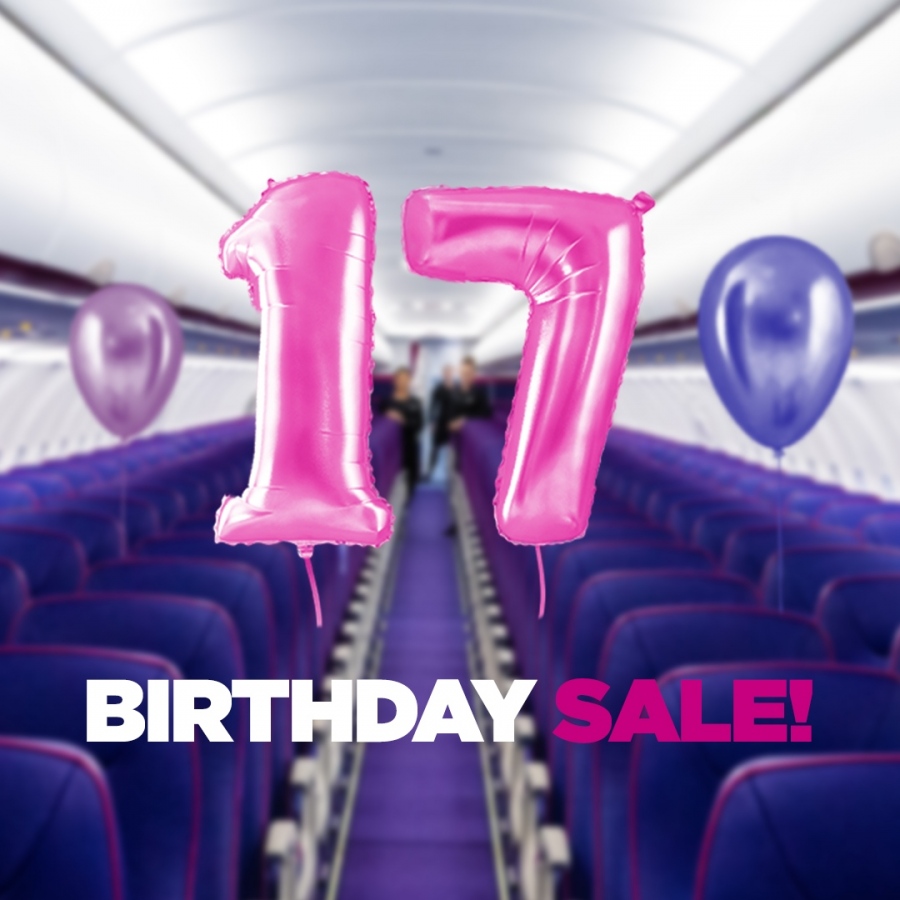 Wizz Air празнува 17-и рожден ден днес с до 35% отстъпка